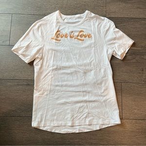 Lululemon “Love is Love” Printed Tee (Size Small, No tag)